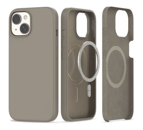 KRYT TECH-PROTECT SILICONE MAGSAFE iPhone 15 TITANIUM