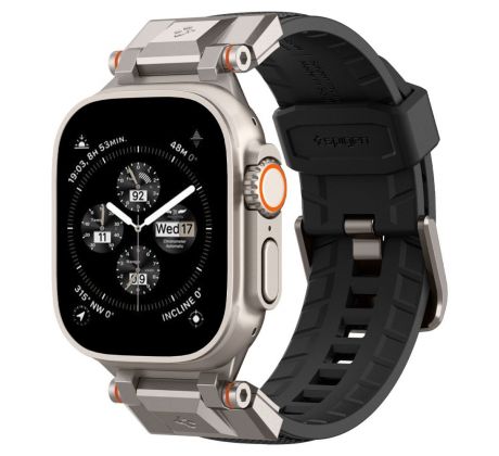 ŘEMÍNEK SPIGEN DURAPRO ARMOR APPLE WATCH 4 / 5 / 6 / 7 / 8 / 9 / SE / ULTRA 1 / 2 (42 / 44 / 45 / 49 MM) BLACK