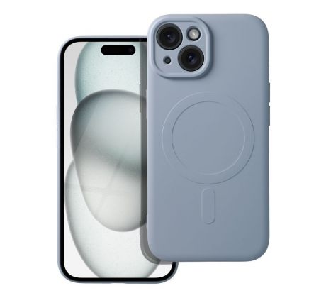 Silicone Mag Cover  s MagSafe  iPhone 15 slabomodrý