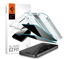 ANTI-SPY OCHRANNÉ TVRZENÉ SKLO SPIGEN GLAS.TR ”EZ FIT” 2-PACK iPhone 15 Pro PRIVACY