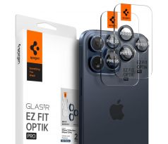 OCHRANNÉ SKLO ZADNÍ KAMERY SPIGEN OPTIK.TR CAMERA PROTECTOR 2-PACK iPhone 14 Pro / 14 Pro Max / 15 Pro / 15 Pro Max BLUE TITANIUM