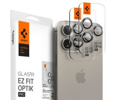 OCHRANNÉ SKLO ZADNÍ KAMERY SPIGEN OPTIK.TR CAMERA PROTECTOR 2-PACK iPhone 14 Pro / 14 Pro Max / 15 Pro / 15 Pro Max NATURAL TITANIUM