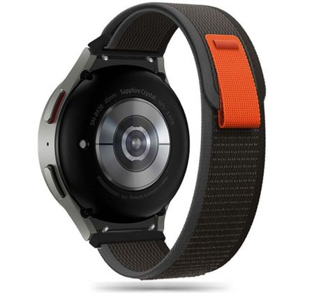 TECH-PROTECT NYLON SAMSUNG GALAXY WATCH 4 / 5 / 5 PRO / 6 / 7 / FE BLACK/ORANGE