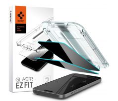 2KS V BALENÍ, SET 2 ANTI-SPY OCHRANNÝCH SKEL SPIGEN GLAS.TR ”EZ FIT” 2-PACK iPhone 15 Plus PRIVACY