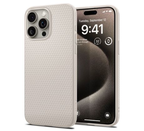 KRYT SPIGEN LIQUID Air iPhone 15 Pro Max NATURAL TITANIUM