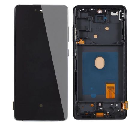 OLED displej + dotykové sklo Samsung Galaxy S20 FE s rámem (černý)