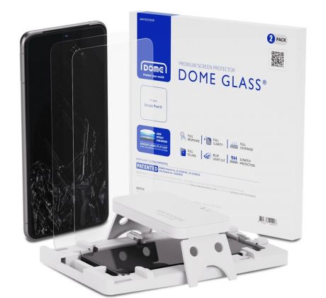 OCHRANNÉ TVRZENÉ SKLO WHITESTONE DOME GLASS 2-PACK GOOGLE PIXEL 8 CLEAR