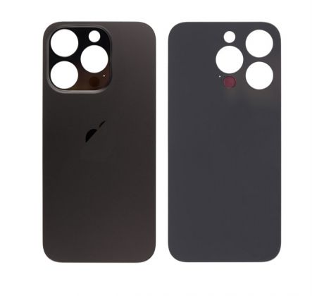 Apple iPhone 15 Pro - Náhradní zadní sklo housingu (Black Titanium) 