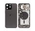 Apple iPhone 15 Pro - Zadní housing s předinstalovanými díly (Black Titanium) 