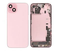 Apple iPhone 15 - Zadní housing s předinstalovanými díly (pink) 