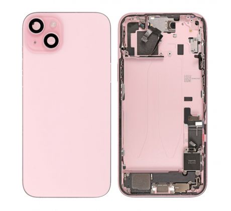 Apple iPhone 15 - Zadní housing s předinstalovanými díly (pink) 