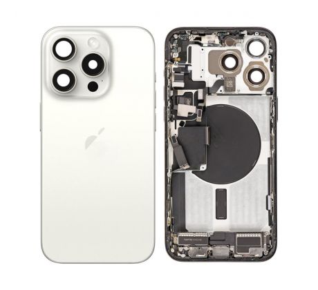 Apple iPhone 14 Pro Max - Zadní housing s předinstalovanými díly (Silver)