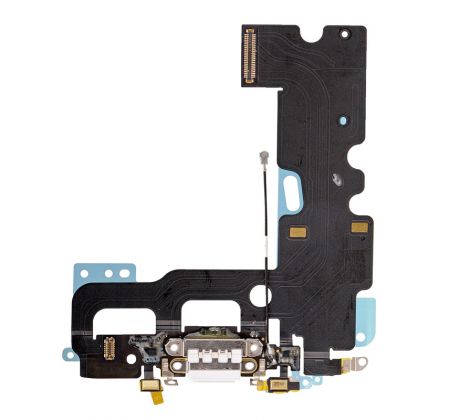 iPhone 7 Plus - Světlešedý nabíjecí konektor + flex kabel s mikrofonem