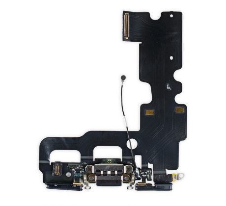 iPhone 7 - Černý nabíjecí konektor + flex kabel s mikrofonem