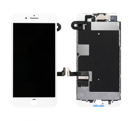Bílý LCD displej iPhone 8 Plus s přední kamerou + proximity senzor OEM (bez home button)
