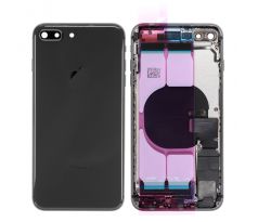 iPhone 8 Plus - Zadní kryt - housing iPhone 8 Plus - černý s malými díly (náhradní díl)