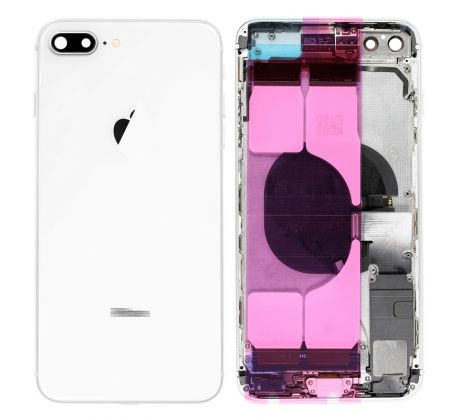 iPhone 8 Plus - Zadní kryt - housing iPhone 8 Plus - bílý s malými díly