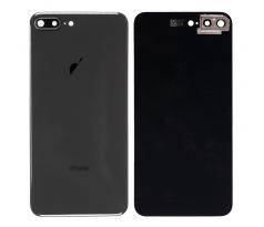 iPhone 8 Plus - Zadní sklo housingu iPhone 8 Plus + sklíčko zadní kamery - černé