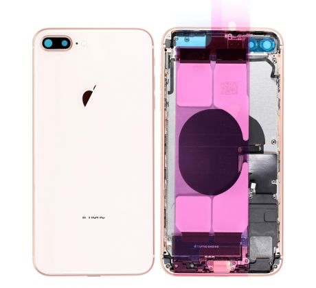 iPhone 8 Plus - Zadní kryt - housing iPhone 8 Plus - zlatý s malými díly