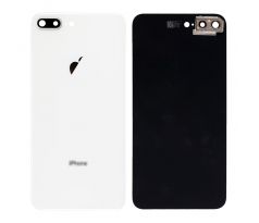 iPhone 8 Plus - Zadní sklo housingu iPhone 8 Plus + sklíčko zadní kamery - bílé