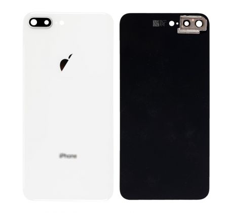 iPhone 8 Plus - Zadní sklo housingu iPhone 8 Plus + sklíčko zadní kamery - bílé