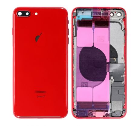 iPhone 8 Plus - Zadní kryt - housing iPhone 8 Plus - červený s malými díly (PRODUCT)RED™