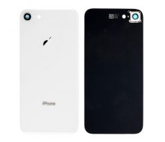 iPhone 8 - Zadní sklo housingu iPhone 8 + sklíčko zadní kamery - bílé