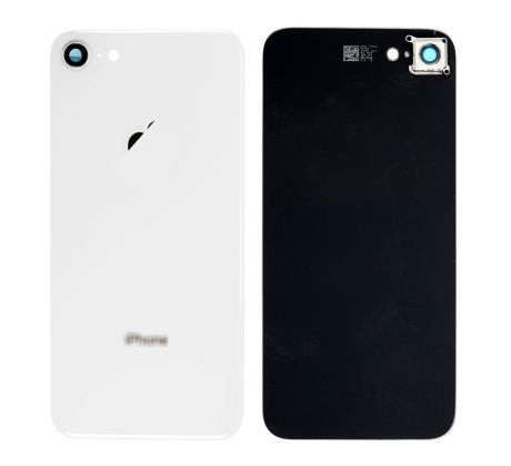 iPhone 8 - Zadní sklo housingu iPhone 8 + sklíčko zadní kamery - bílé