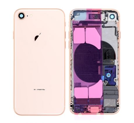 iPhone 8 - Zadní kryt - housing iPhone 8 - zlatý s malými díly