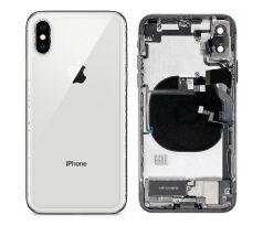 Apple iPhone X - Zadní Housing - bílý s malými díly