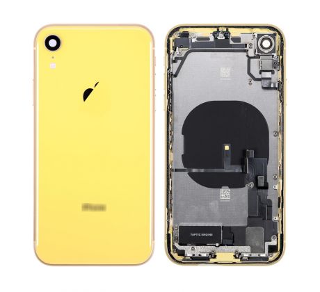 Apple iPhone XR - Zadní Housing - žlutý s malými instalovanými díly 