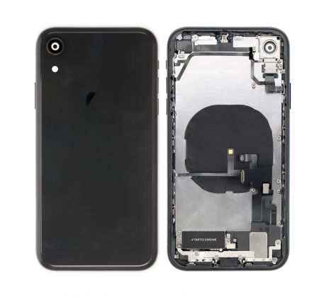 Apple iPhone XR - Zadní Housing - černý s malými instalovanými díly