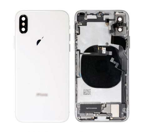 Apple iPhone XS - Zadní Housing - bílý s malými díly