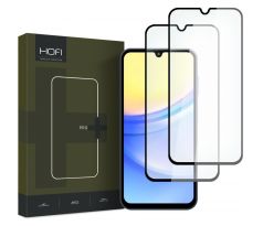 2KS V BALENÍ, SET 2 OCHRANNÝCH SKEL HOFI GLASS PRO+ 2-PACK SAMSUNG GALAXY A15 4G / 5G / A25 5G BLACK