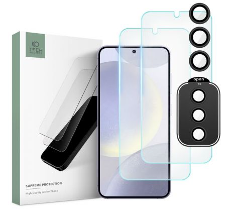 3PACK OCHRANNÝCH SKEL TECH-PROTECT SUPREME SET SAMSUNG GALAXY S24 CLEAR
