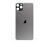 iPhone 11 Pro - Sklo zadního housingu se zvětšeným otvorem na kameru BIG HOLE - iPhone 11 Pro (Space Gray)