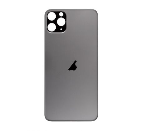 iPhone 11 Pro Max - Sklo zadního housingu se zvětšeným otvorem na kameru BIG HOLE - Space Gray 