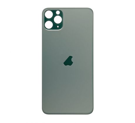 iPhone 11 Pro Max - Sklo zadního housingu se zvětšeným otvorem na kameru BIG HOLE - Midnight Green 