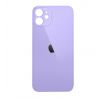 iPhone 12 mini - Sklo zadního housingu se zvětšeným otvorem na kameru BIG HOLE - fialové
