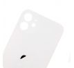 iPhone 12 mini - Sklo zadního housingu se zvětšeným otvorem na kameru BIG HOLE - bílé