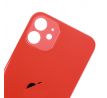 iPhone 12 - Sklo zadního housingu se zvětšeným otvorem na kameru BIG HOLE - červené