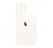 iPhone 12 - Sklo zadního housingu se zvětšeným otvorem na kameru BIG HOLE - bílé 