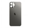 iPhone 12 Pro Max - Sklo zadního housingu se zvětšeným otvorem na kameru BIG HOLE - space grey