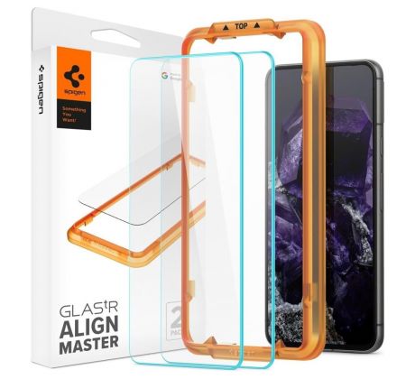2KS V BALENÍ, SET 2 OCHRANNÝCH SKEL SPIGEN ALM GLAS.TR 2-PACK GOOGLE PIXEL 8 CLEAR