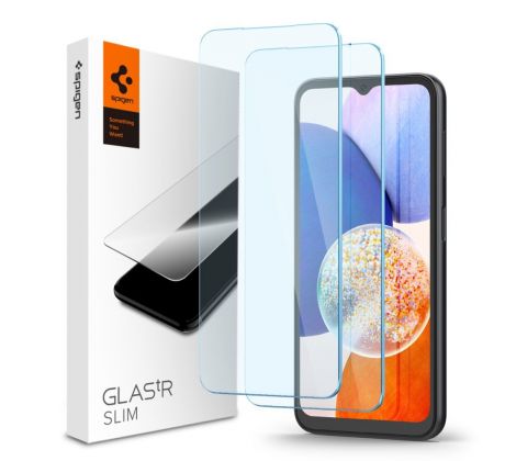 2KS V BALENÍ, SET 2 OCHRANNÝCH SKEL SPIGEN GLAS.TR SLIM 2-PACK SAMSUNG GALAXY A15 4G / 5G / A25 5G CLEAR