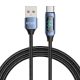 KABEL TECH-PROTECT ULTRABOOST LED TYPE-C CABLE 66W/6A 200CM BLUE