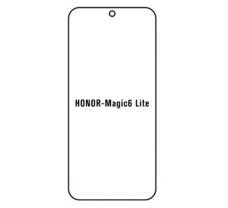 Hydrogel - matná ochranná fólie - Huawei Honor Magic6 lite