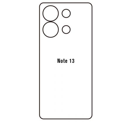 Hydrogel - zadní ochranná fólie - Xiaomi Redmi Note 13 4G