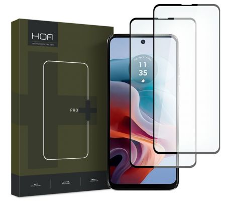 2KS V BALENÍ, SET 2 OCHRANNÝCH SKEL HOFI GLASS PRO+ 2-PACK MOTOROLA MOTO G34 5G BLACK