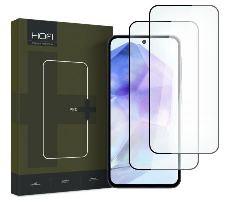 2KS V BALENÍ, SET 2 OCHRANNÝCH SKEL HOFI GLASS PRO+ 2-PACK SAMSUNG GALAXY A35 / A55 5G BLACK